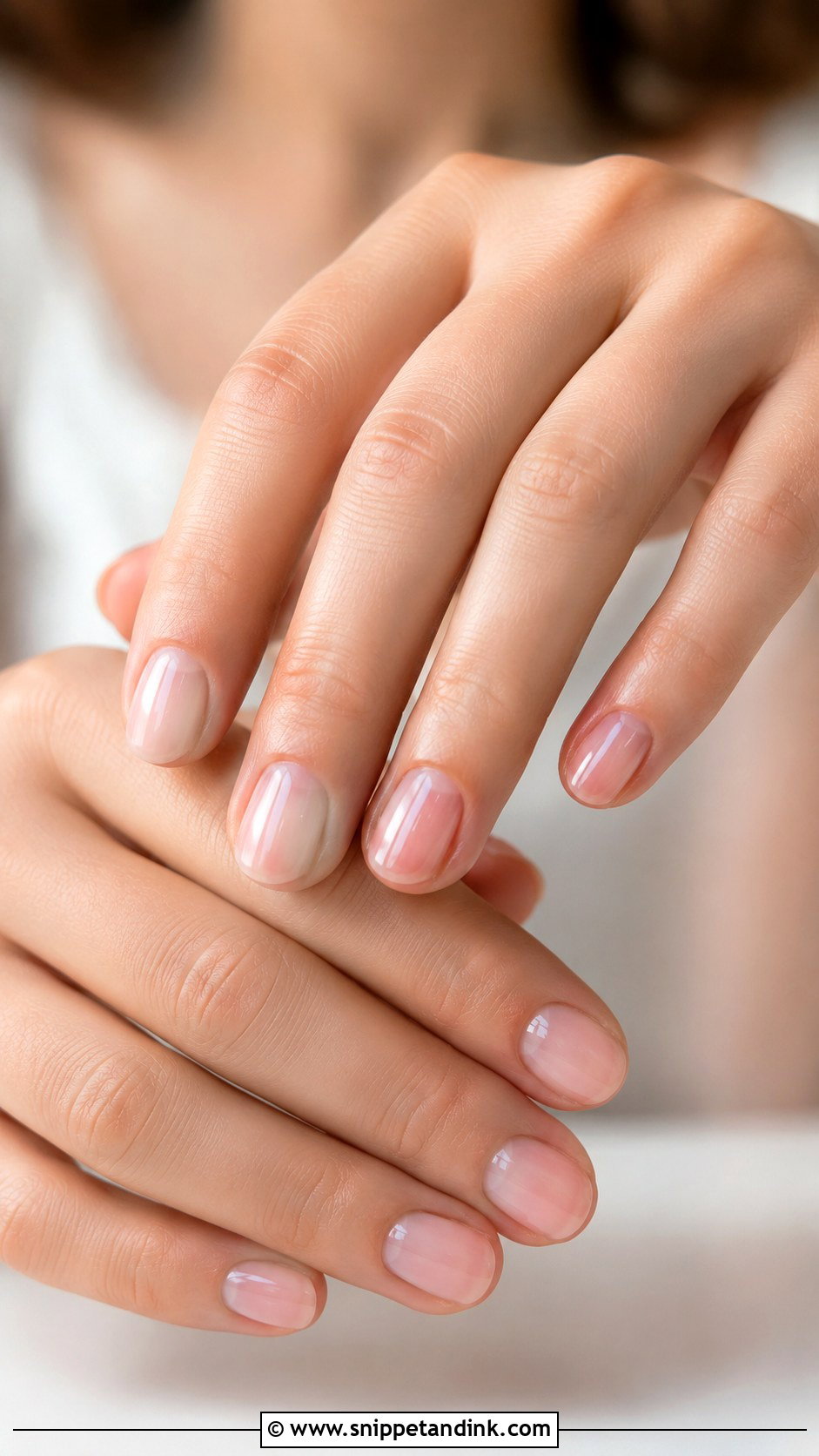 Sheer Pink Wedding Nails - Snippet and Ink - 20 Simple Nails for Wedding