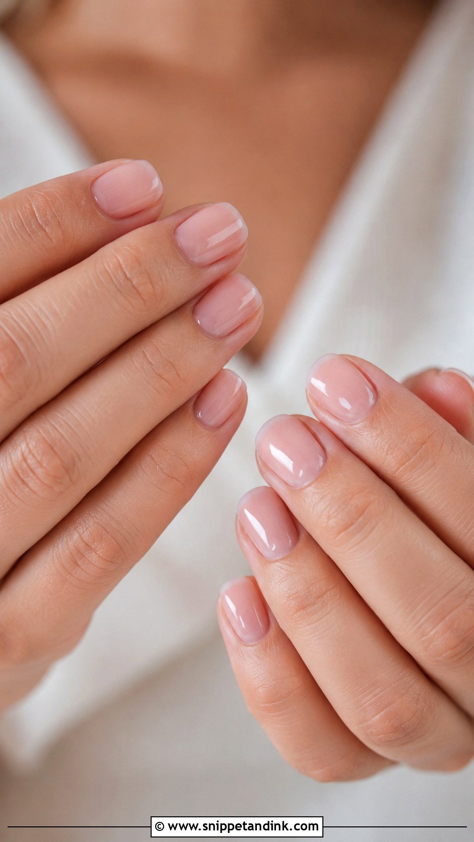 Sheer Pink Wedding Nails - Snippet and Ink - 20 Classy Nails for Wedding