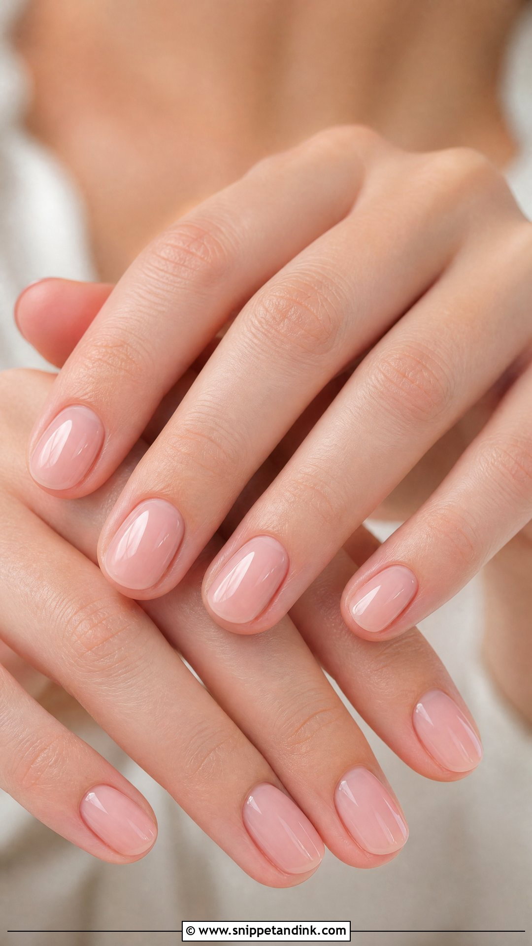 Sheer Pink Wedding Nails - Snippet and Ink - 25 Classy Wedding Nails