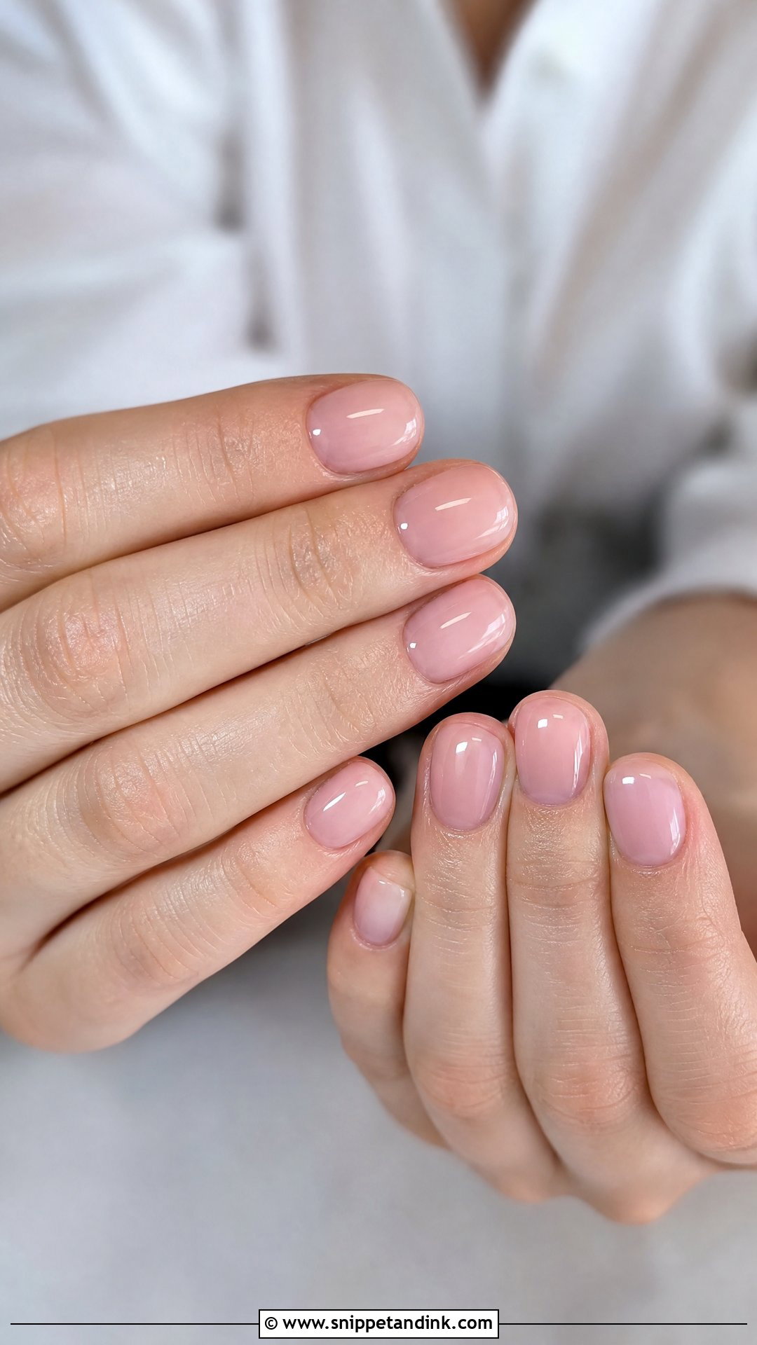 Sheer Pink Wedding Nails - Snippet and Ink - 25 Nail Wedding for Bride Ideas