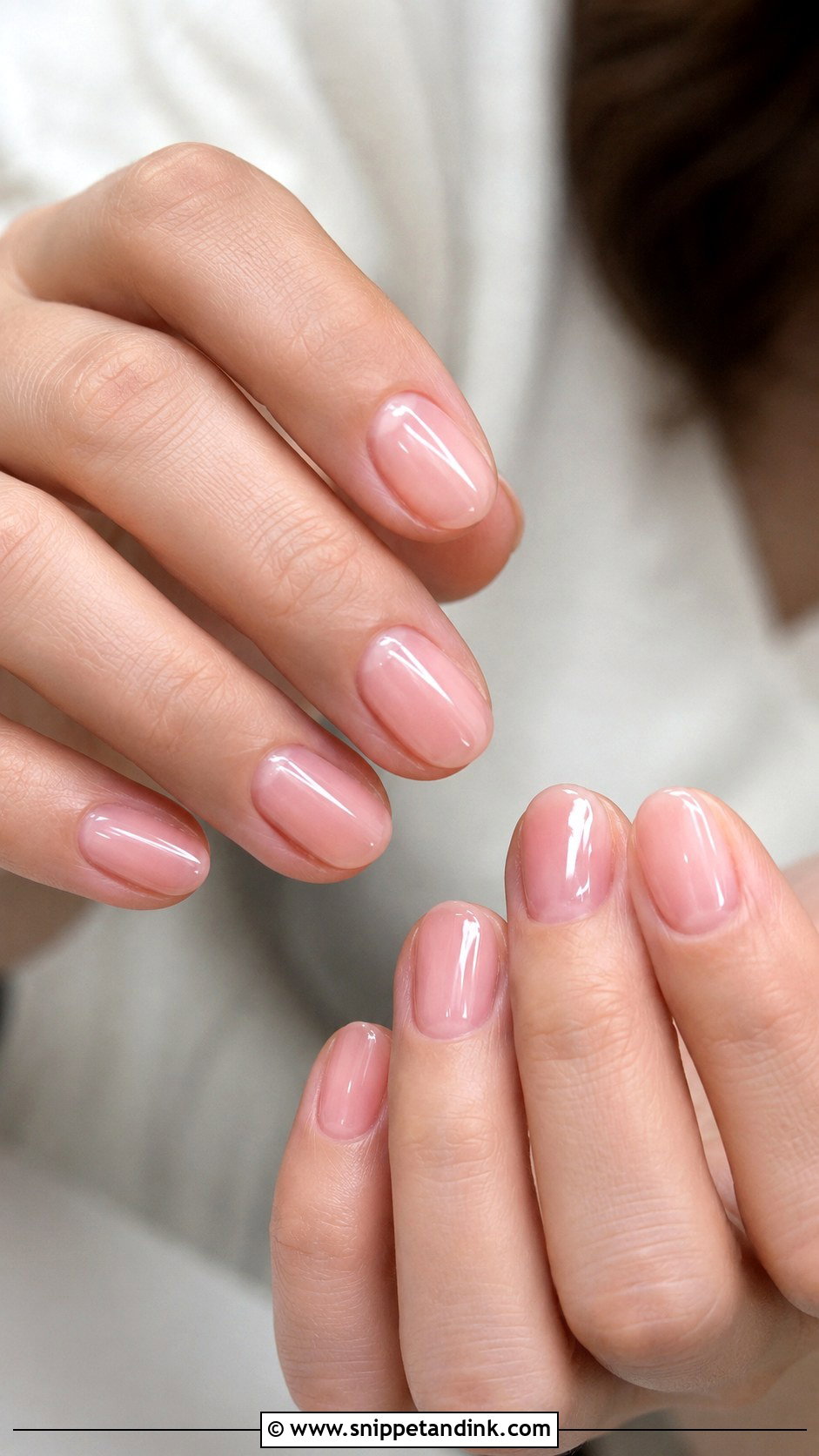 Sheer Pink Wedding Nails - Snippet and Ink - 20 Classy Wedding Nails Design