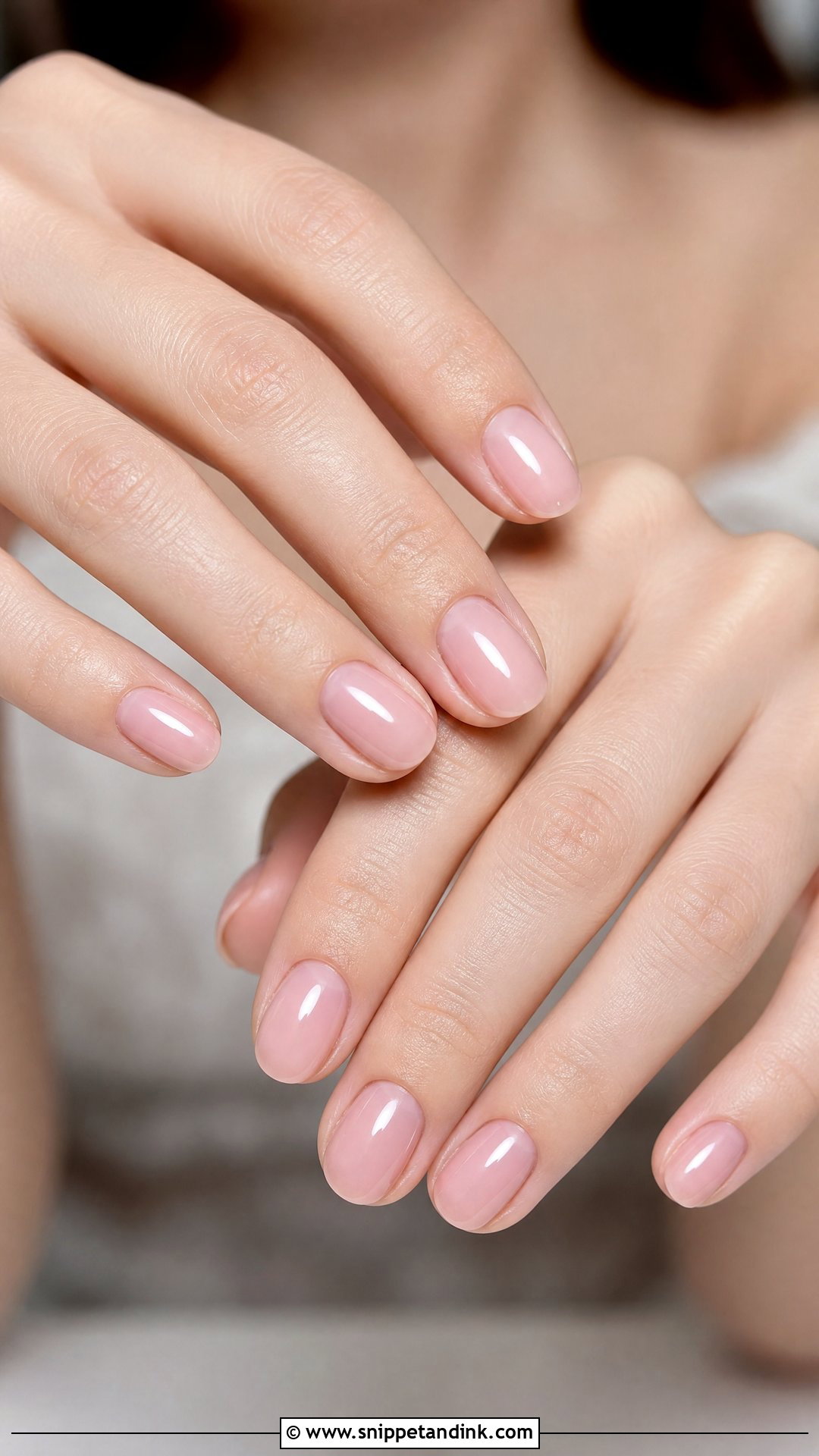 Sheer Pink Wedding Nails - Snippet and Ink - 25 Neutral Wedding Nails