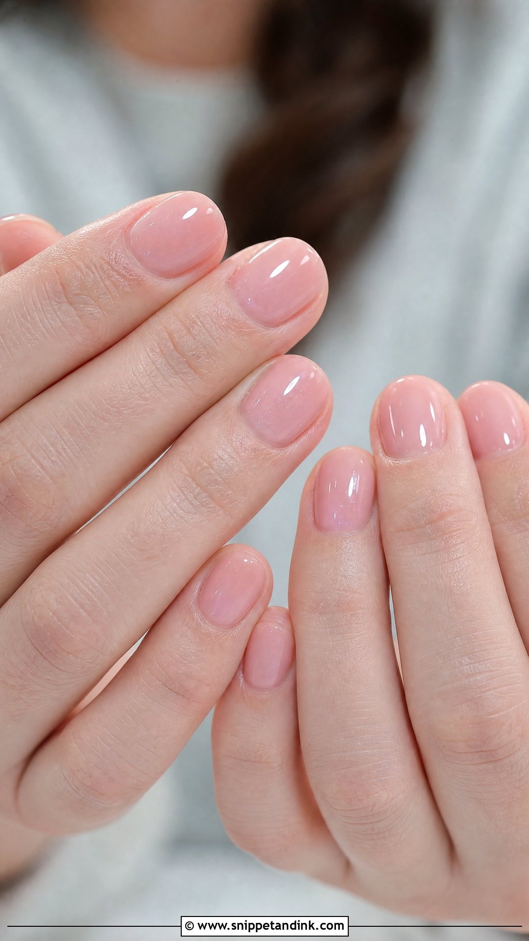 Sheer Pink Wedding Nails - Snippet and Ink - 25 Wedding Nail Art Design Ideas