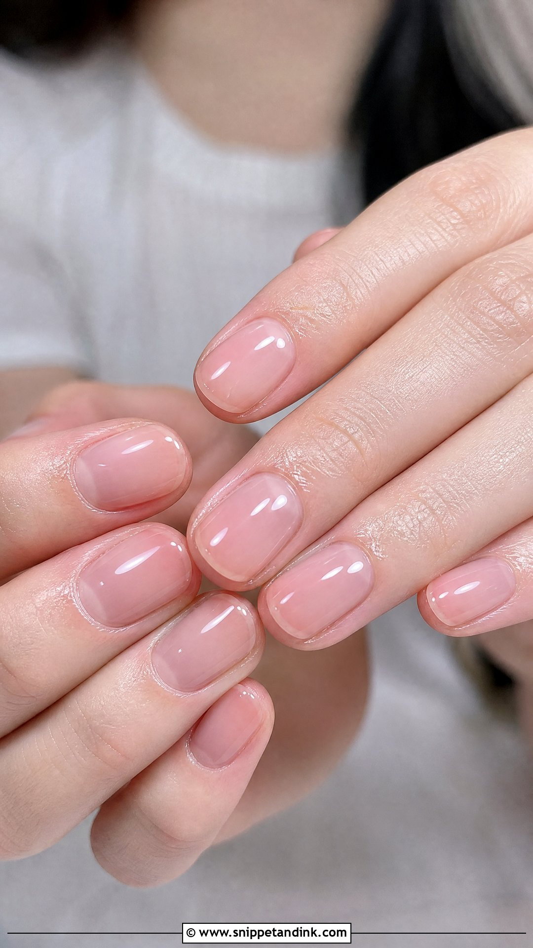 Sheer Pink Wedding Nails - Snippet and Ink - 25 Wedding Nail Designs