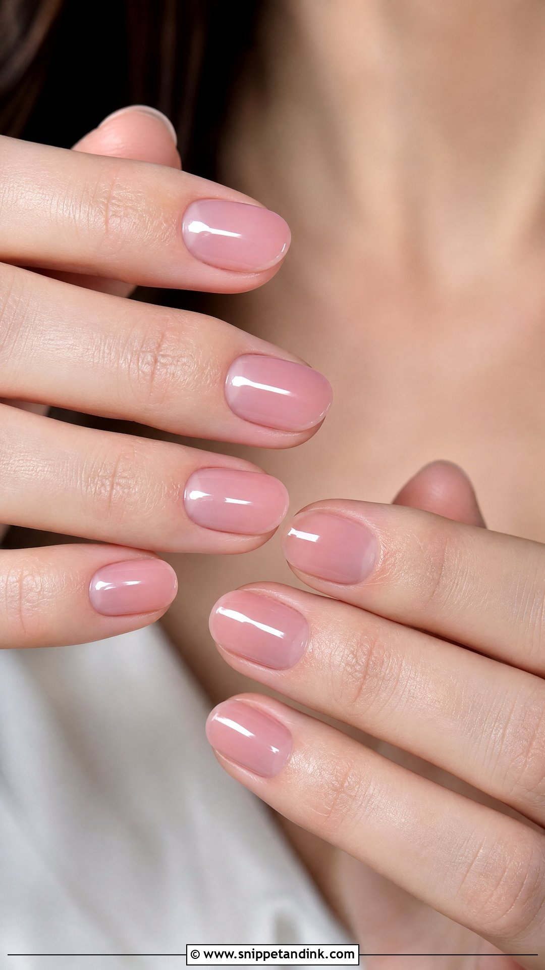 Sheer Pink Wedding Nails - Snippet and Ink - 25 Wedding Nails 2024