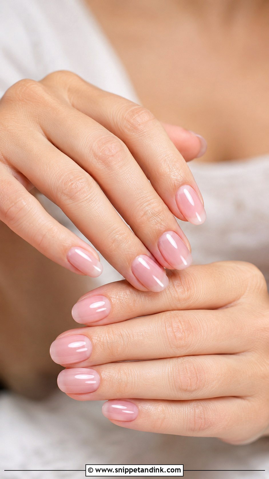 Sheer Pink Wedding Nails - Snippet and Ink - 30 Best Wedding Nails Brides