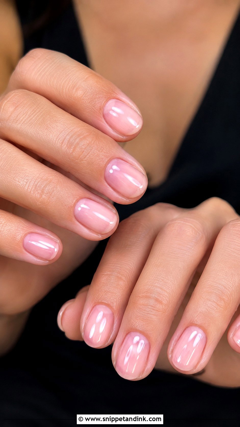 Sheer Pink Wedding Nails - Snippet and Ink - 30 Wedding Nails Ideas