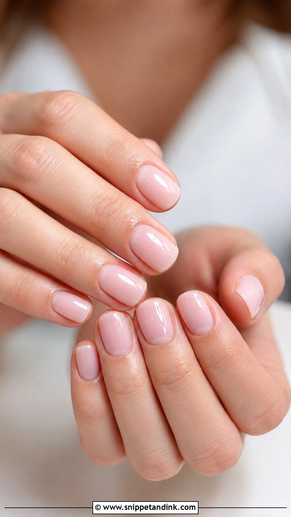 Sheer Pink Wedding Nails - Snippet and Ink - 20 Elegant Pink Wedding Nail Art Ideas