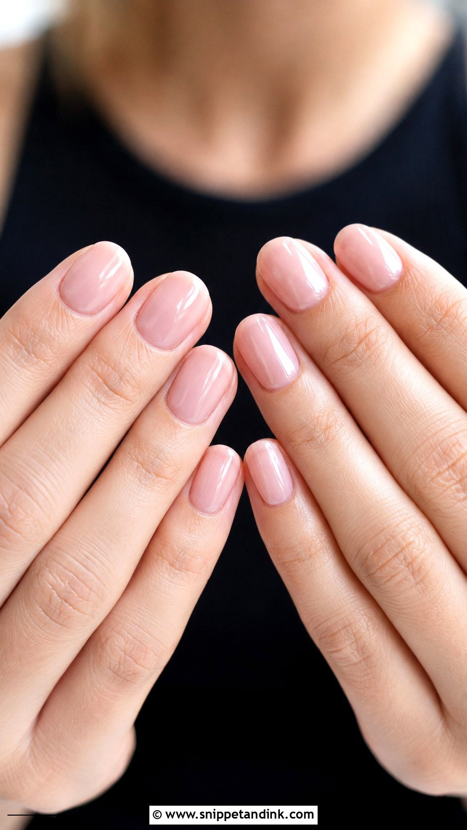 Sheer Pink Wedding Nails - Snippet and Ink - 20 Minimalist Wedding Nails