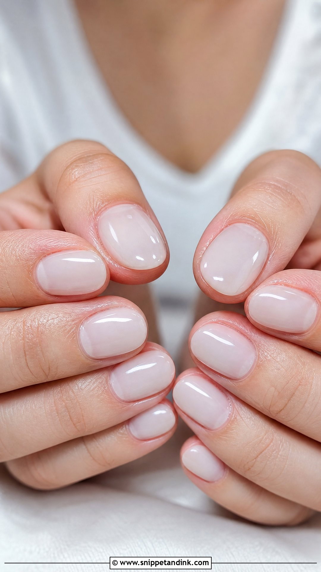 Sheer White Bridal Nails - Snippet and Ink - 35 Classy Bridal Wedding Nails for Bride