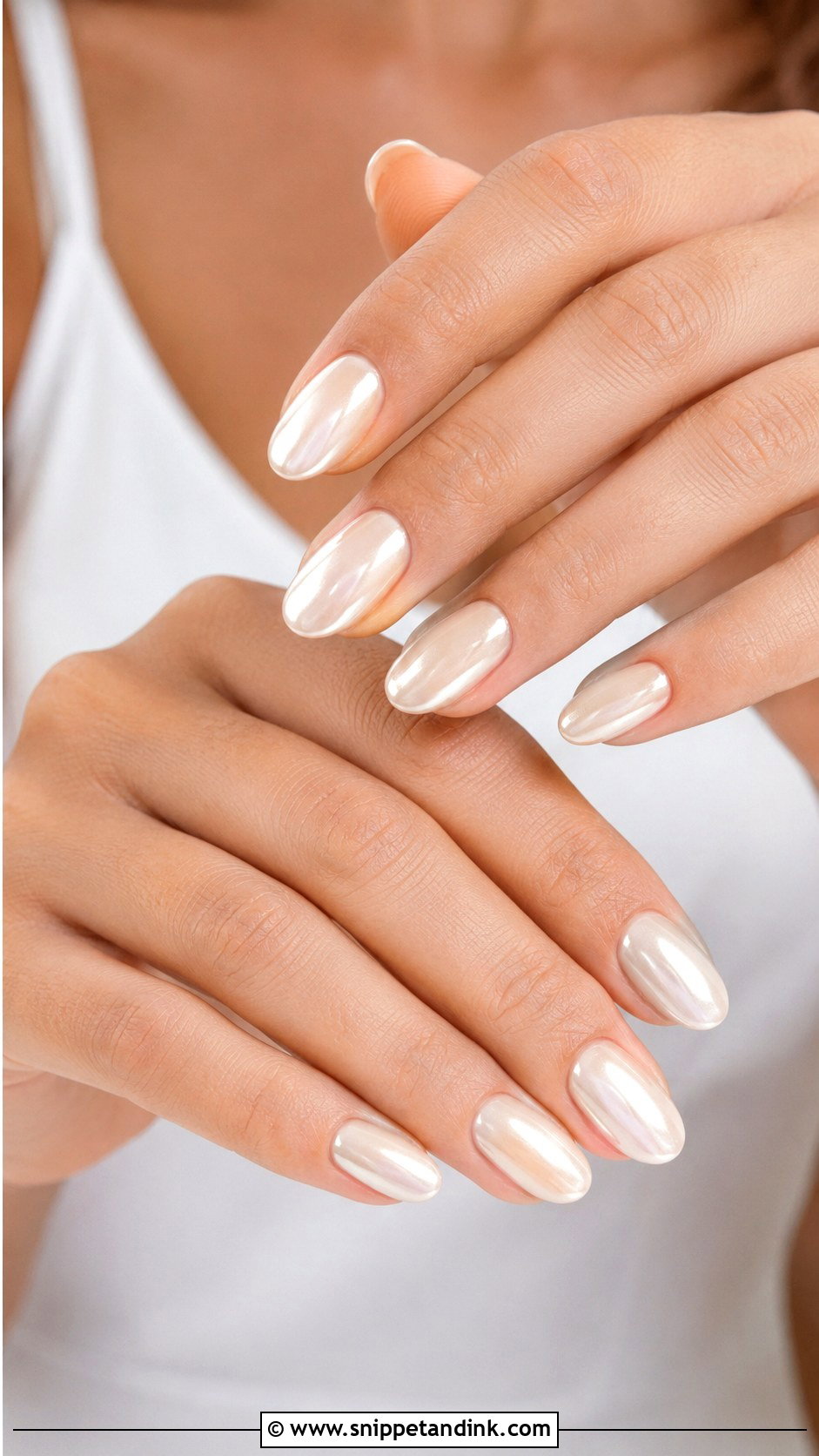 Sheer White Bridal Nails - Snippet and Ink - 20 Natural Wedding Nails for Bride