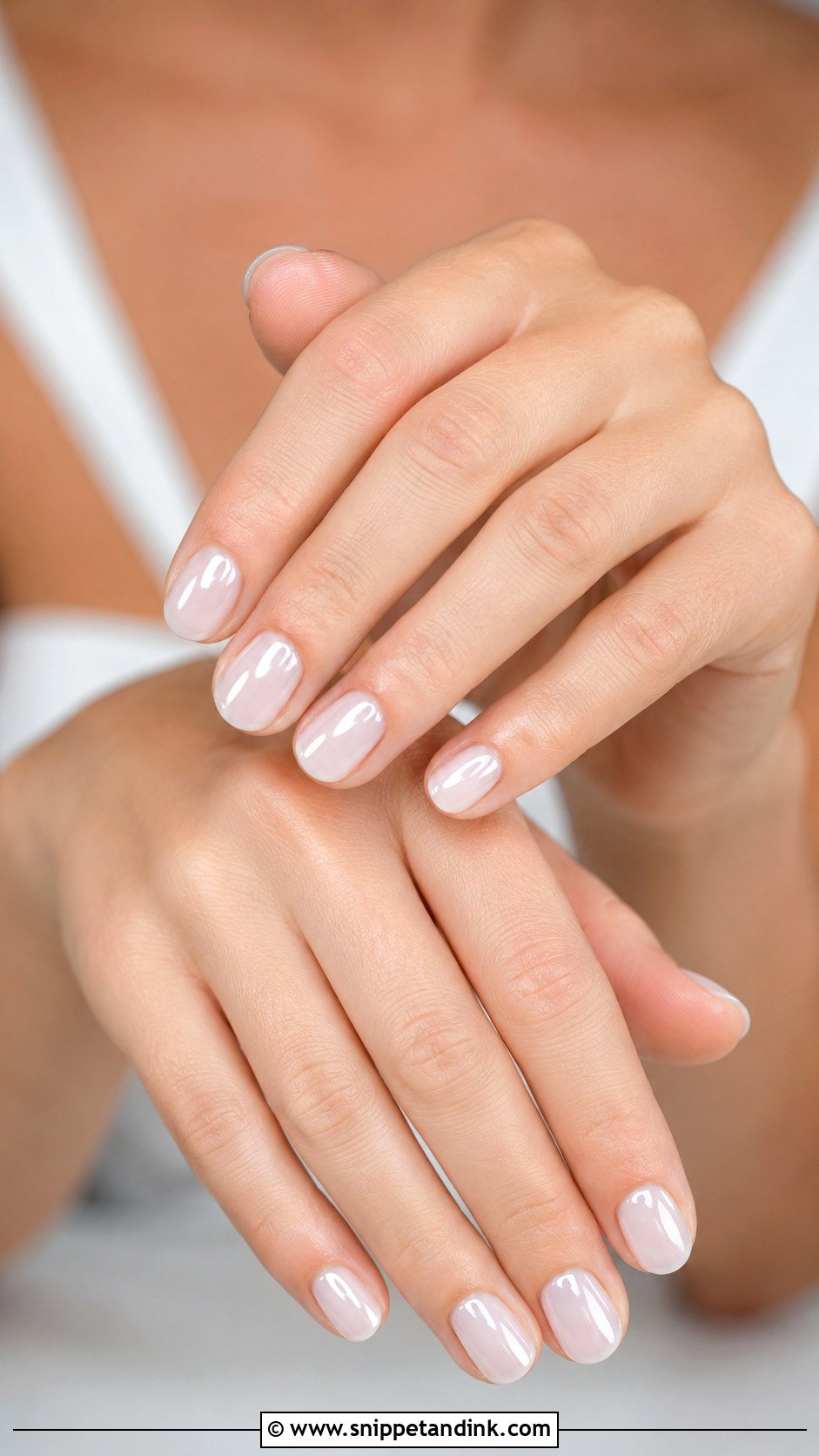 Sheer White Wedding Nails - Snippet and Ink - 20 White Wedding Nails Brides