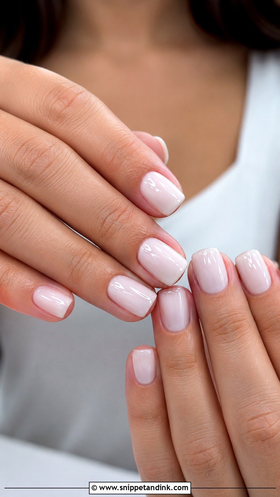 Sheer White Wedding Nails - Snippet and Ink - 30 Elegant Nail Art Wedding Ideas