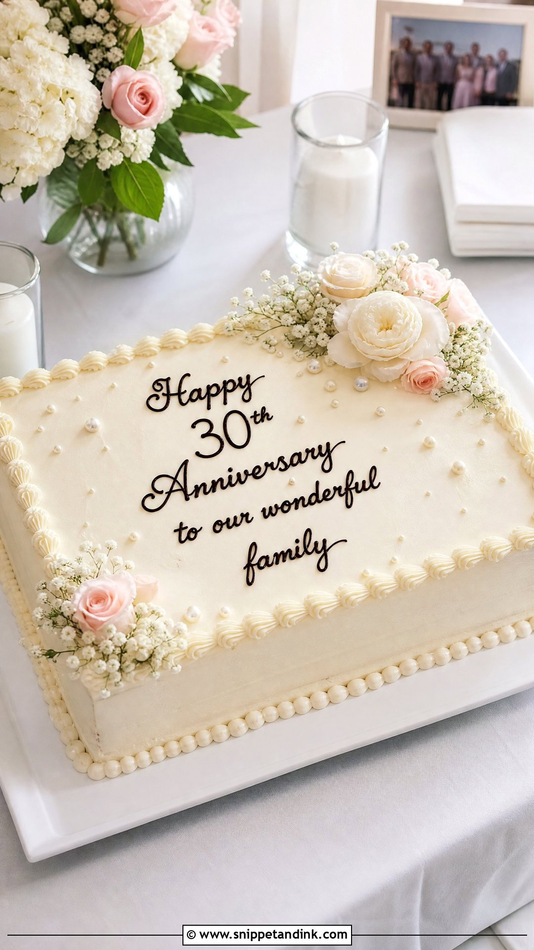 Sheet 30th Anniversary Cake - Snippet and Ink - 25 30th Anniversary Cake Ideas