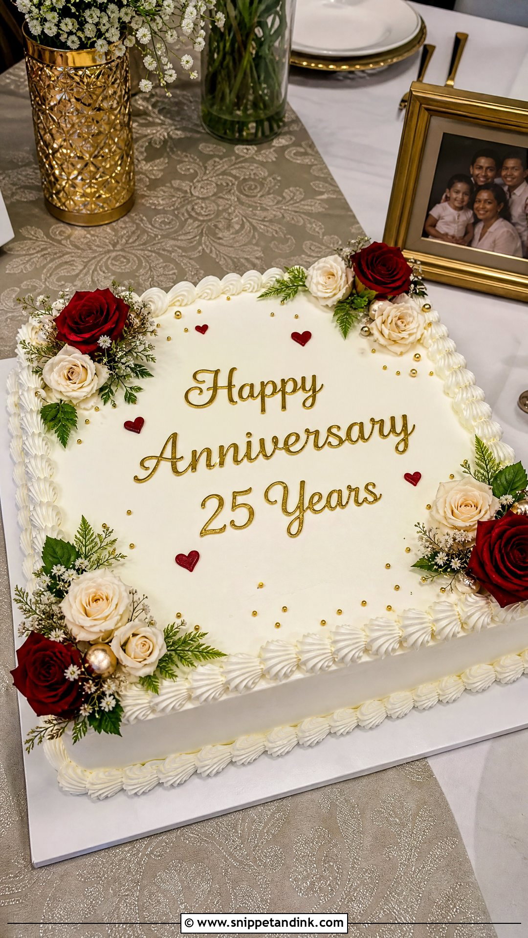 Sheet Anniversary Cake - Snippet and Ink - 30 Marriage Anniversary Cake Ideas