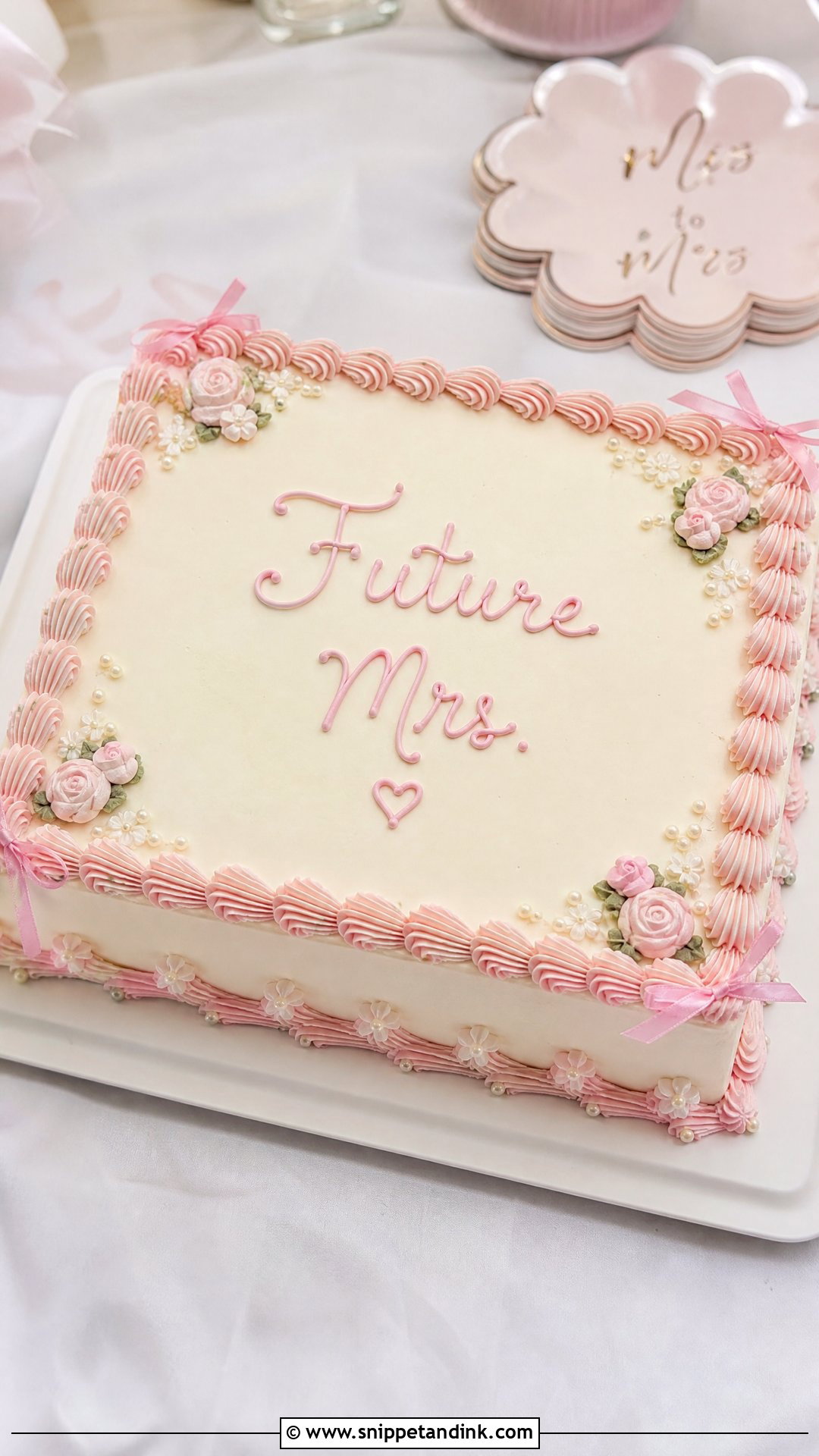 Sheet Bachelorette Cake - Snippet and Ink - 25 Bachelorette Cake Ideas for Wedding