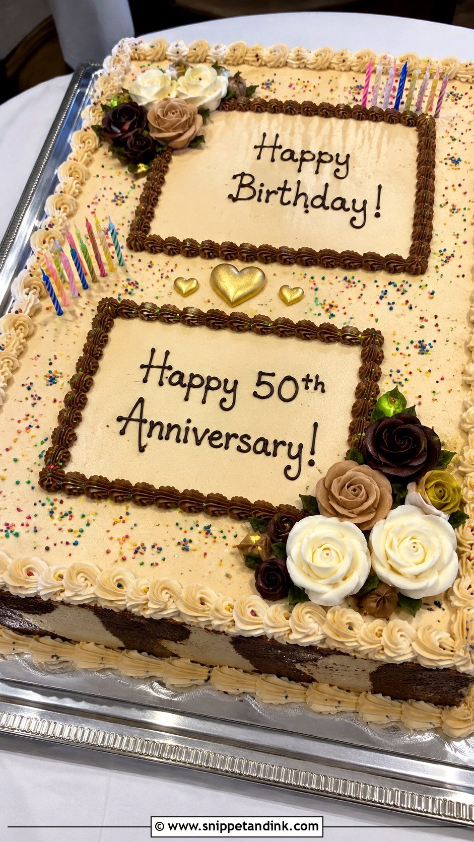 Sheet Birthday Anniversary Cake - Snippet and Ink - 20 Anniversary and Birthday Cake Combined Ideas