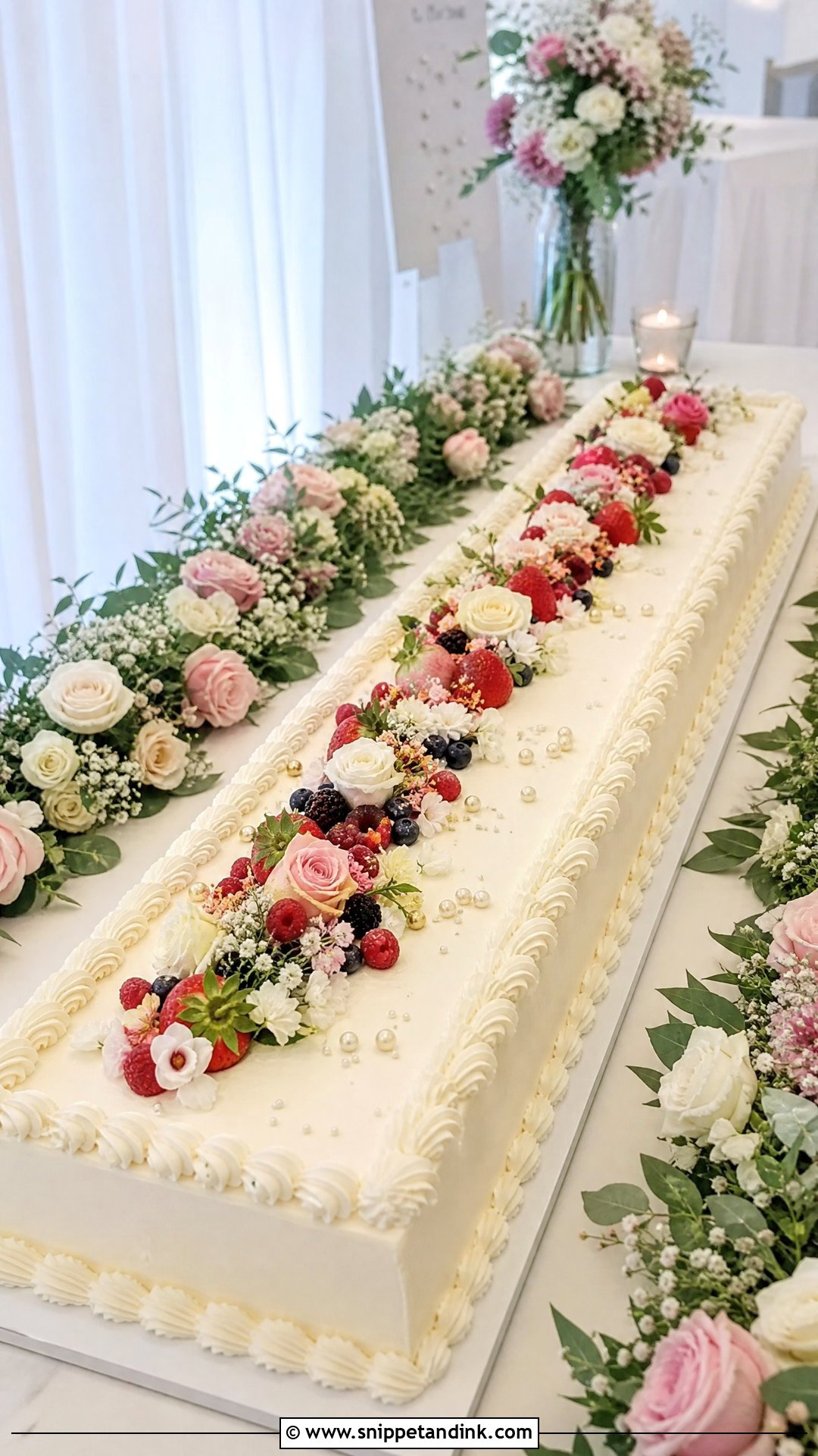 Sheet Wedding Cake - Snippet and Ink - 30 Big Cake Ideas for Wedding