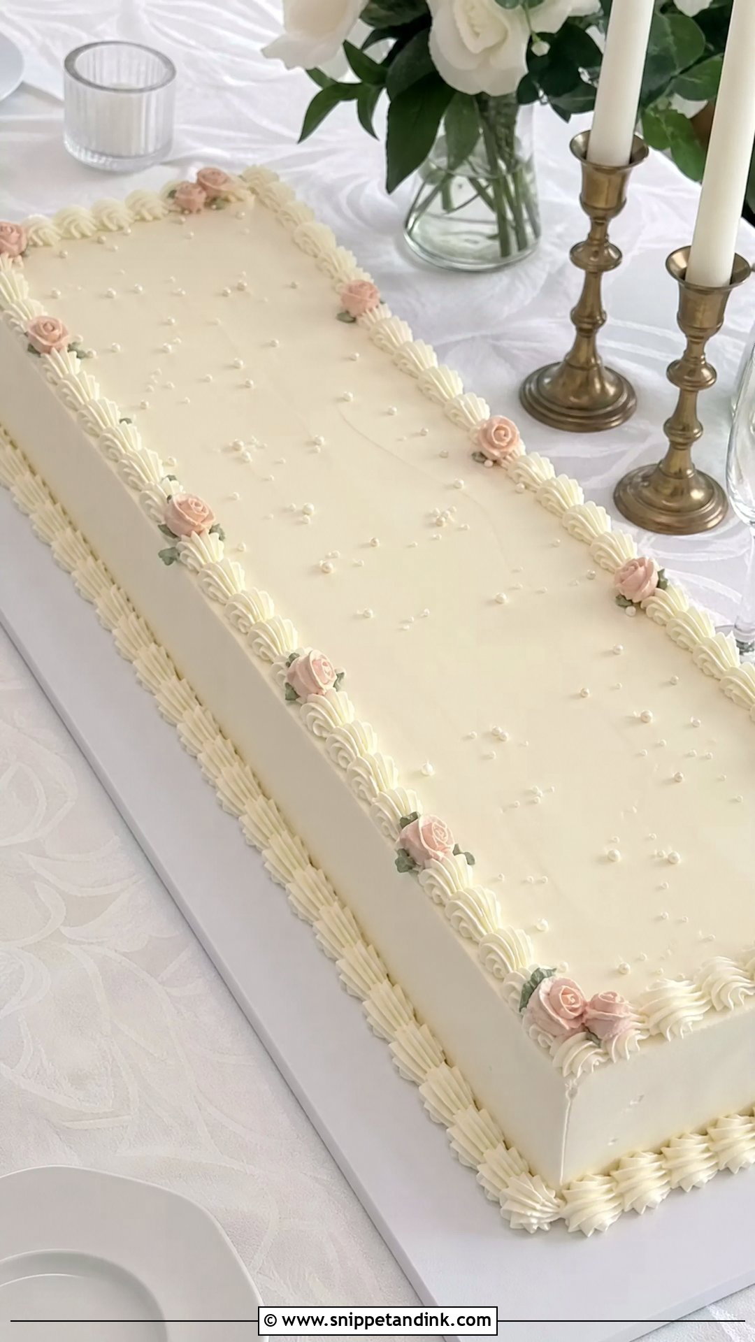 Sheet Wedding Cake - Snippet and Ink - 35 Wedding Cake Designs