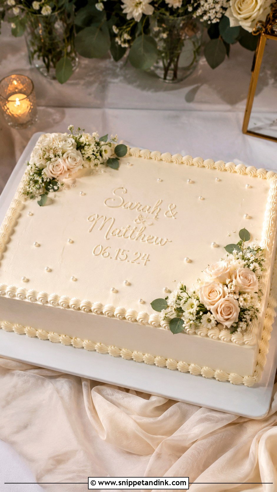 Sheet Wedding Cake Photography - Snippet and Ink - 20 Cake Photography Ideas for Wedding