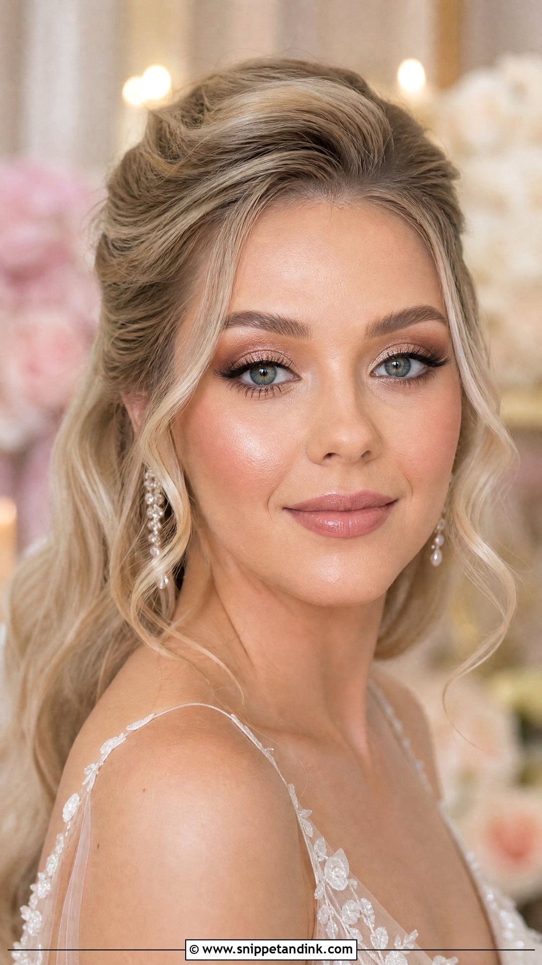 Shimmer Bridal Eyeshadow - Snippet and Ink - 20 Bridal Eyeshadow Makeup Ideas