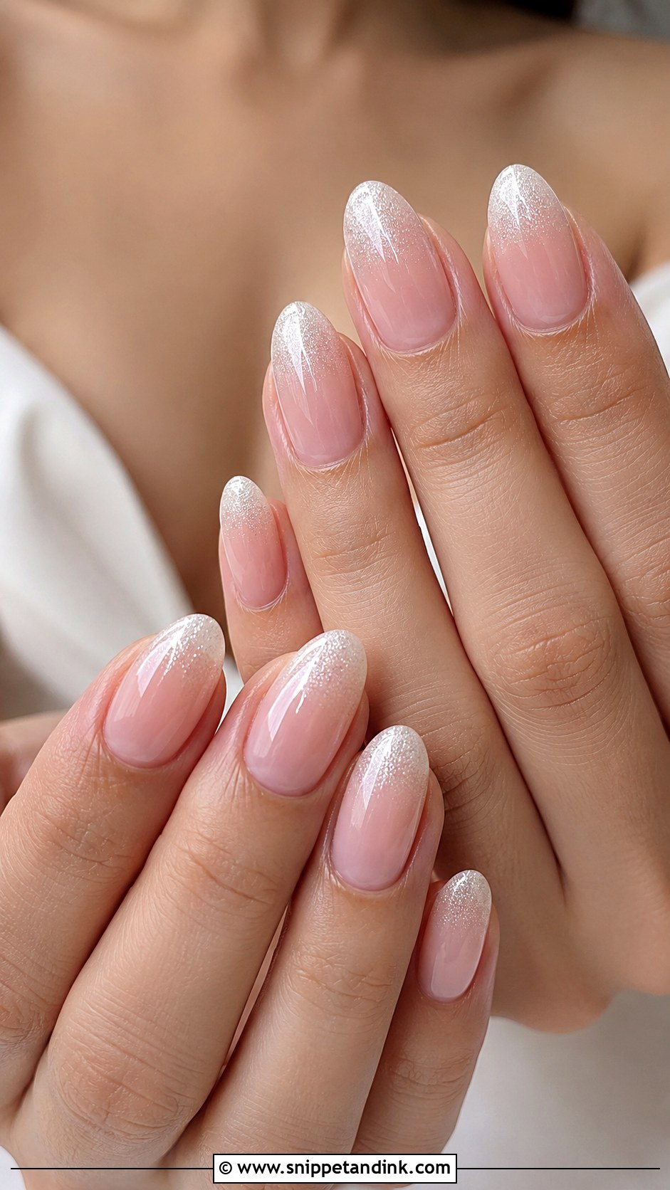 Shimmer Ombre Wedding Nails - Snippet and Ink - 20 Summer Wedding Nails for Bride
