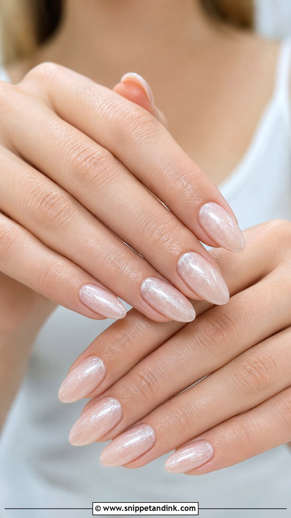 Shimmer Wedding Nails - Snippet and Ink - 30 Elegant Wedding Nails for Bride