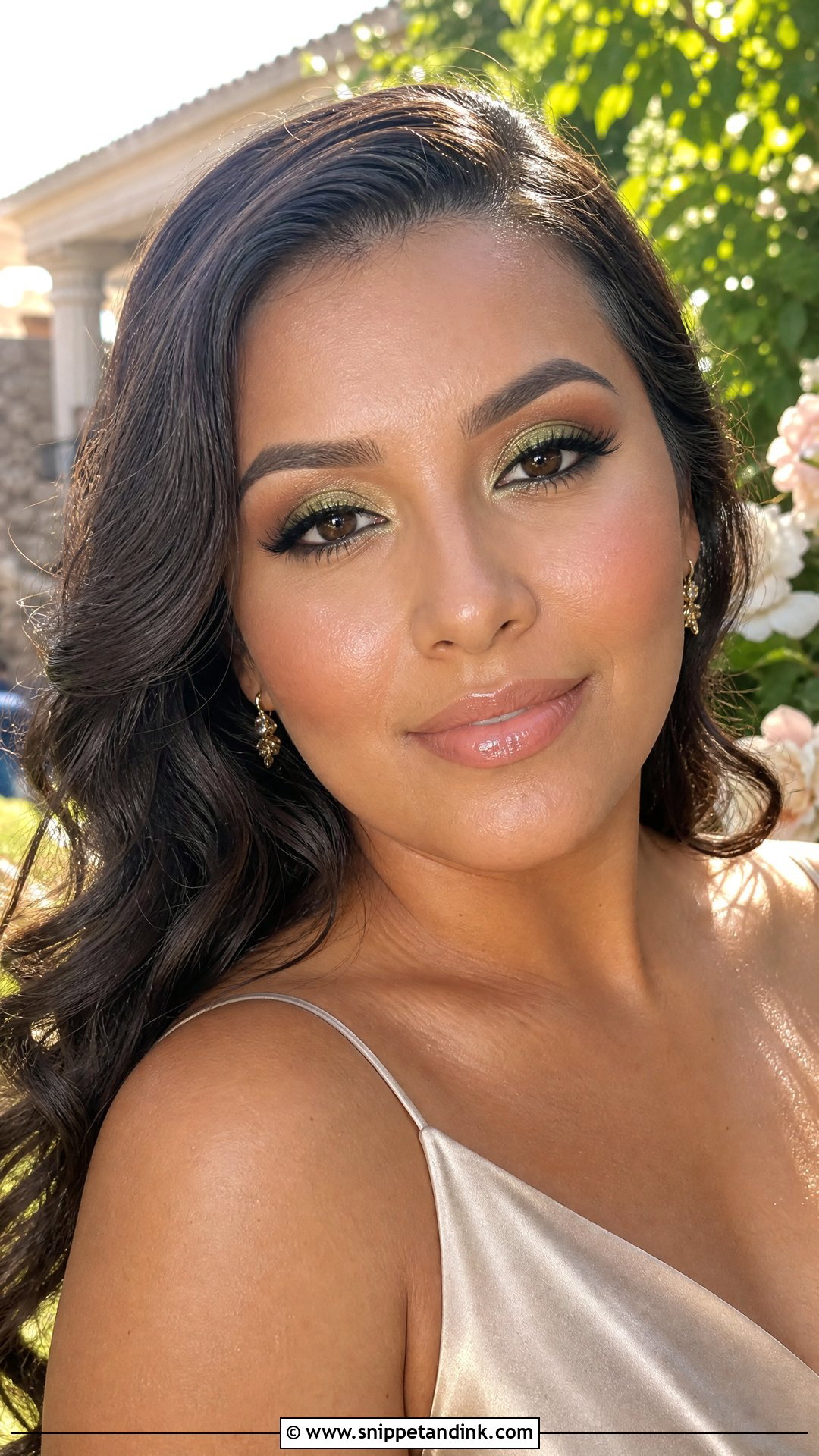 Shimmery Green Wedding Makeup - Snippet and Ink - 20 Green Wedding Makeup Ideas
