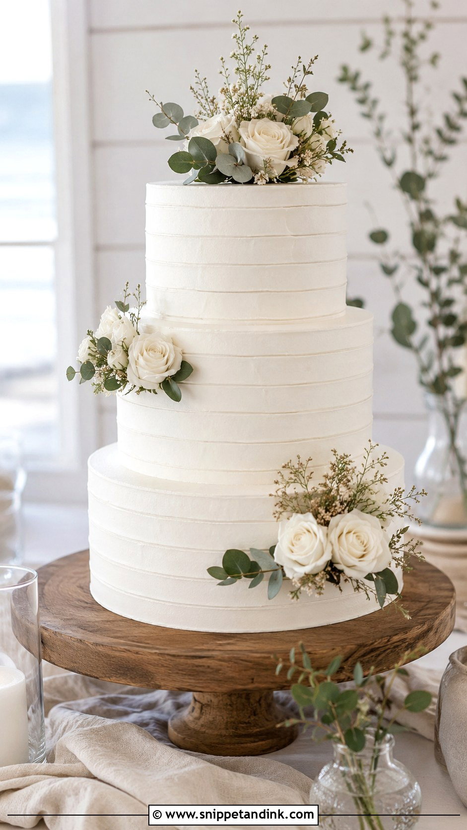 Shiplap Wedding Cake - Snippet and Ink - 20 Side Cake Designs for Wedding
