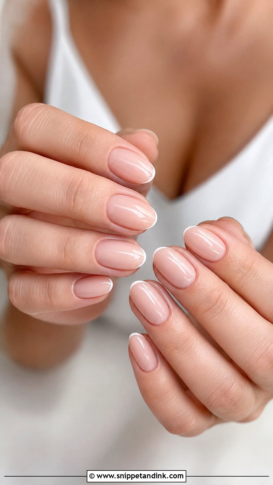 Short Almond Wedding Nails - Snippet and Ink - 20 Almond Wedding Nail Inspo for Bride Ideas
