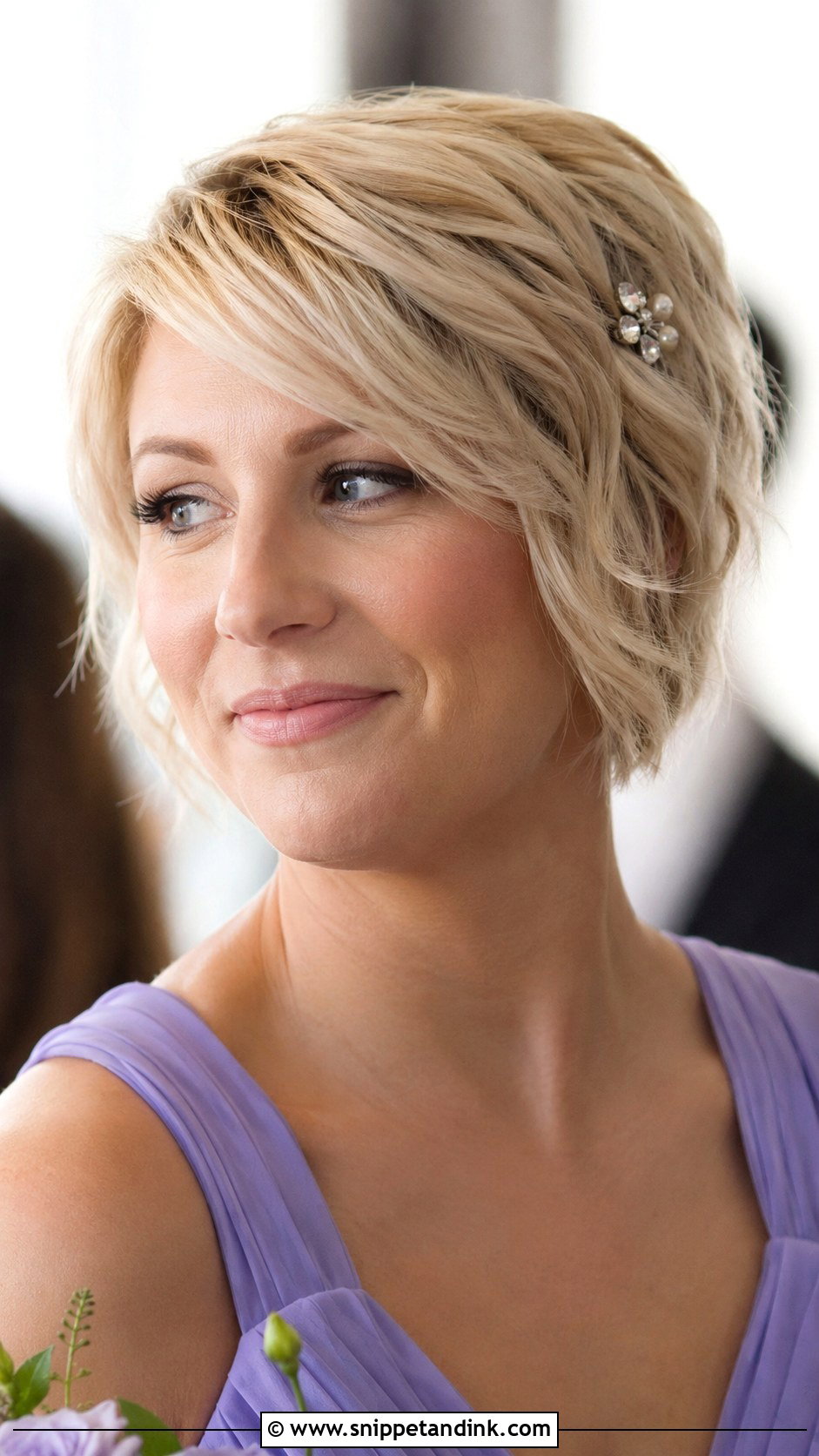 Short Bixie Bridesmaid Hairstyle - Snippet and Ink - 25 Bridesmaid Hairstyles for Short Hair