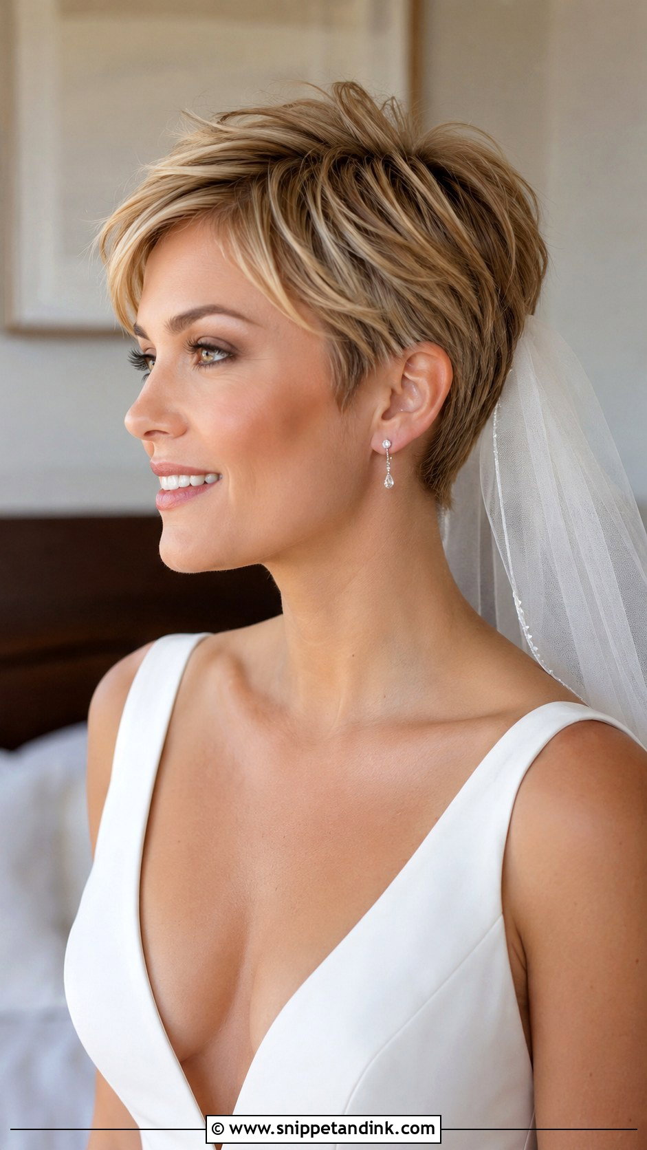Short Bixie Cut Bride - Snippet and Ink - 15 Short Hair Styles Bride