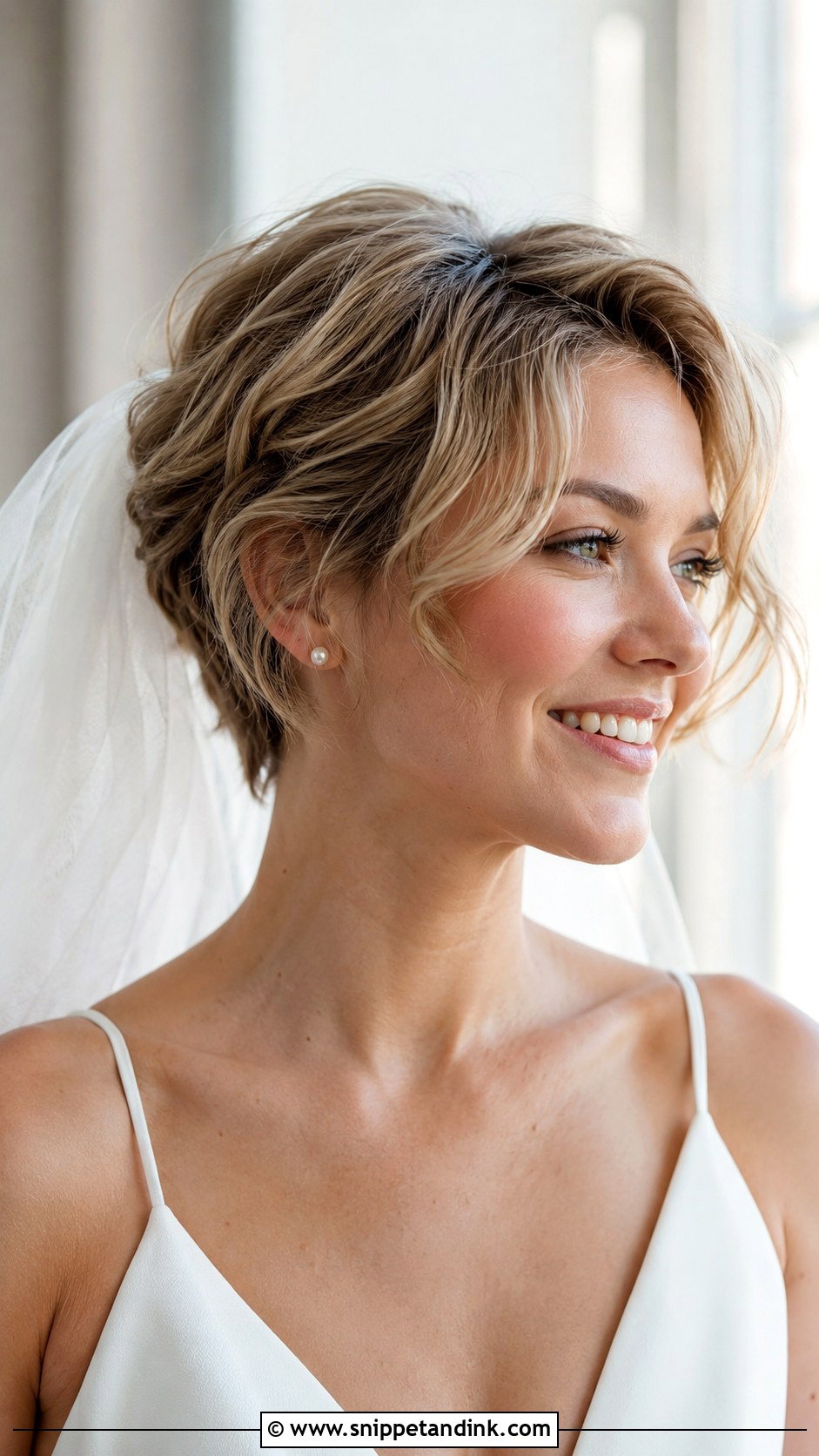 Short Bixie Wedding Hair - Snippet and Ink - 15 Very Short Wedding Hair Ideas