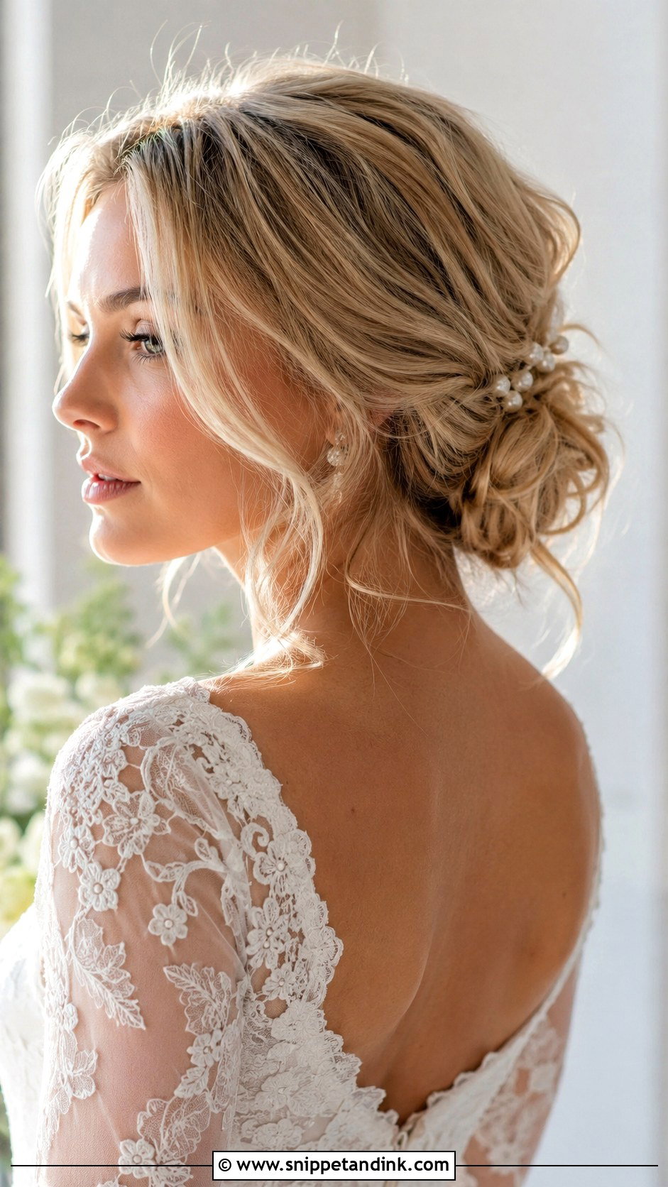 Short Blonde Tousled Lob Wedding Hair - Snippet and Ink - 15 Short Blonde Wedding Hairstyles