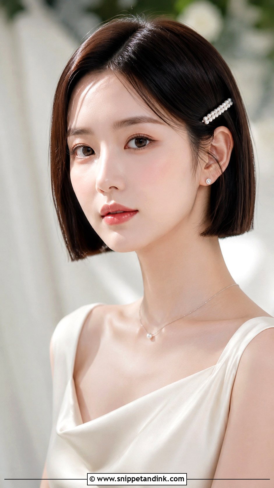 Short Blunt Bob For Wedding - Snippet and Ink - 15 Short Hair for Weddings Ideas