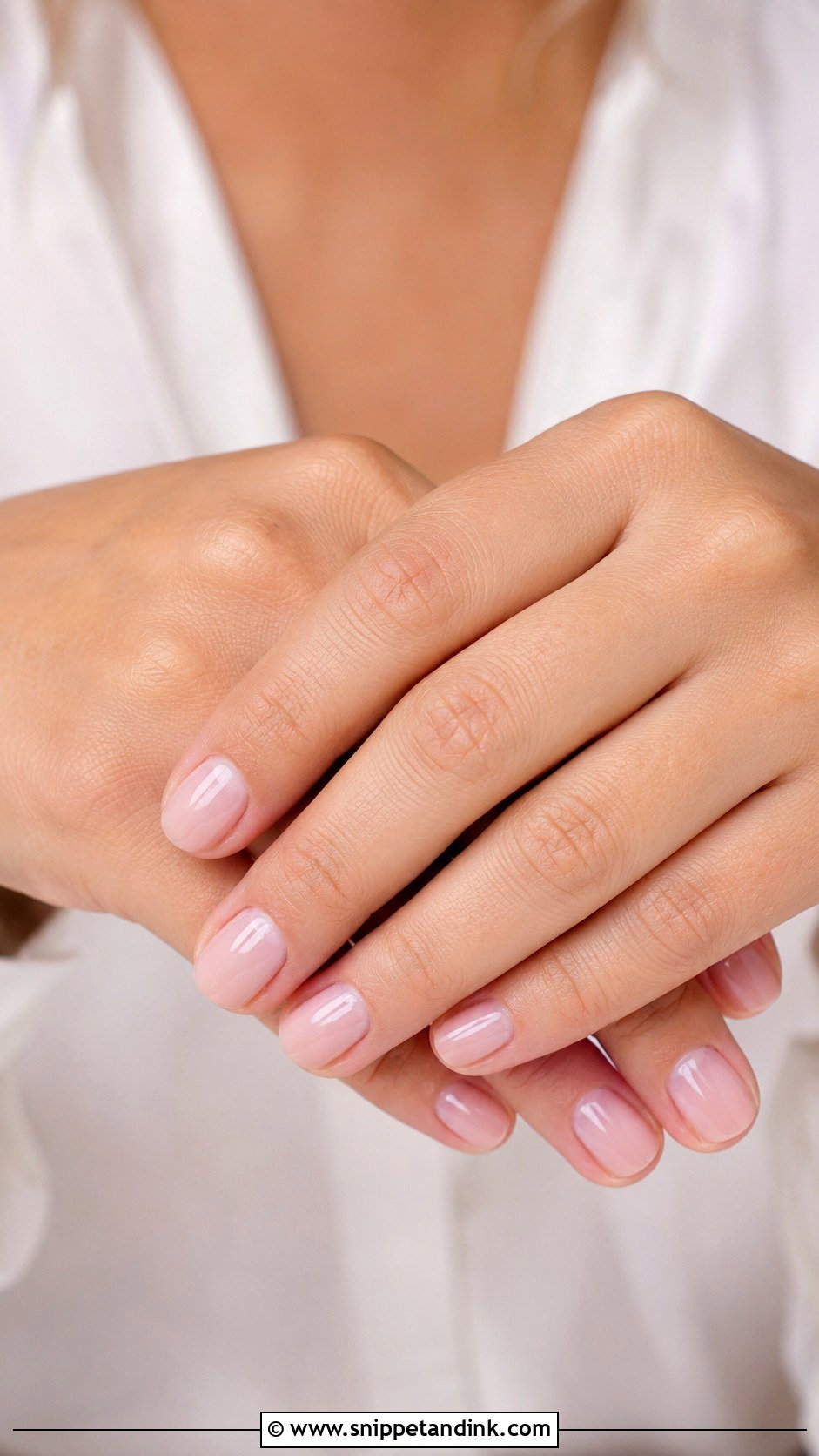 Short Blush Pink Wedding Nails - Snippet and Ink - 30 Short Wedding Nails