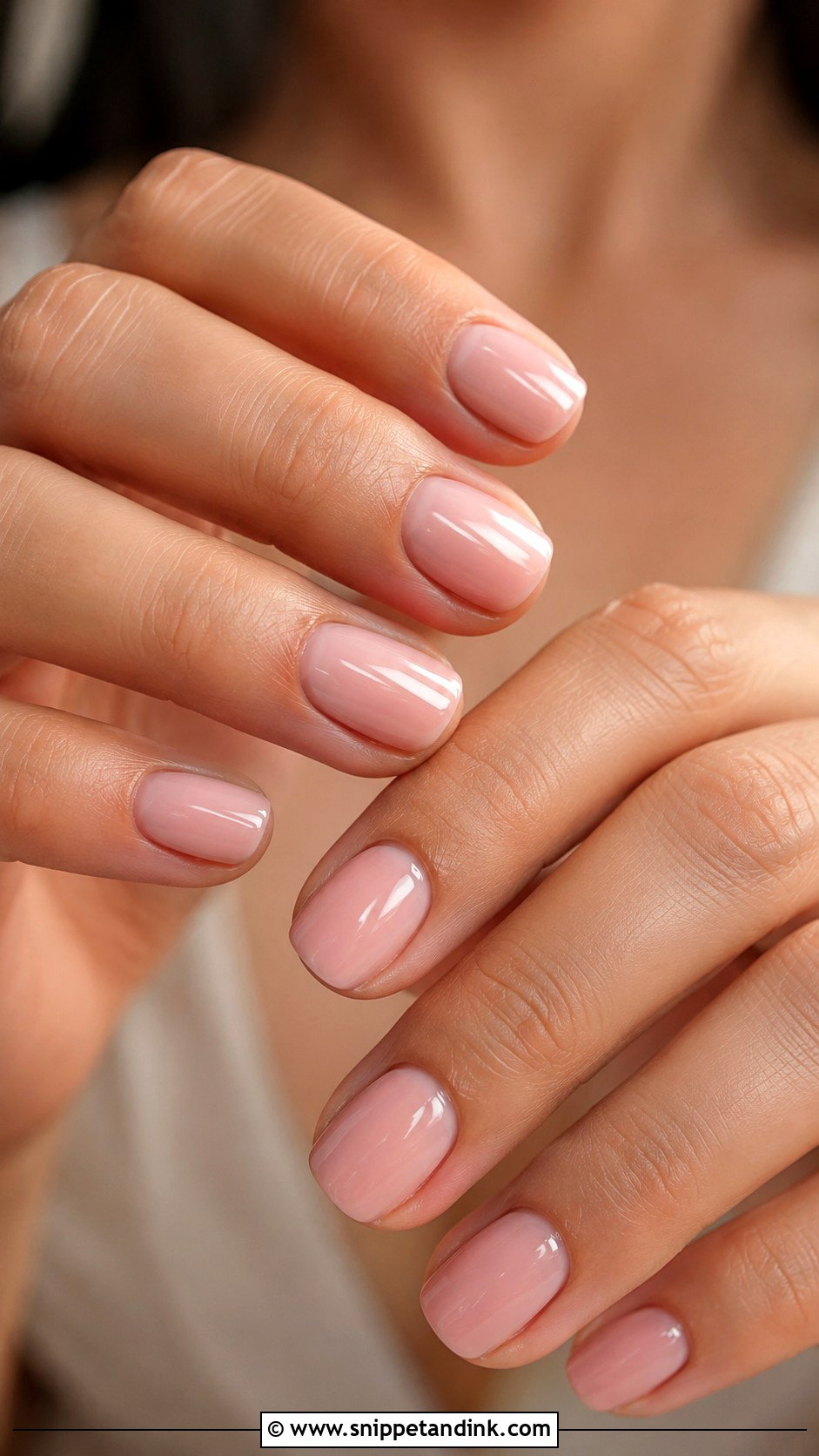 Short Blush Wedding Nails - Snippet and Ink - 20 Short Nails for Wedding