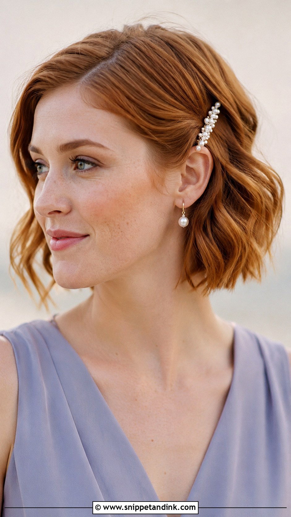 Short Bob Bridesmaid Hair - Snippet and Ink - 30 Simple Bridesmaid Hair Ideas