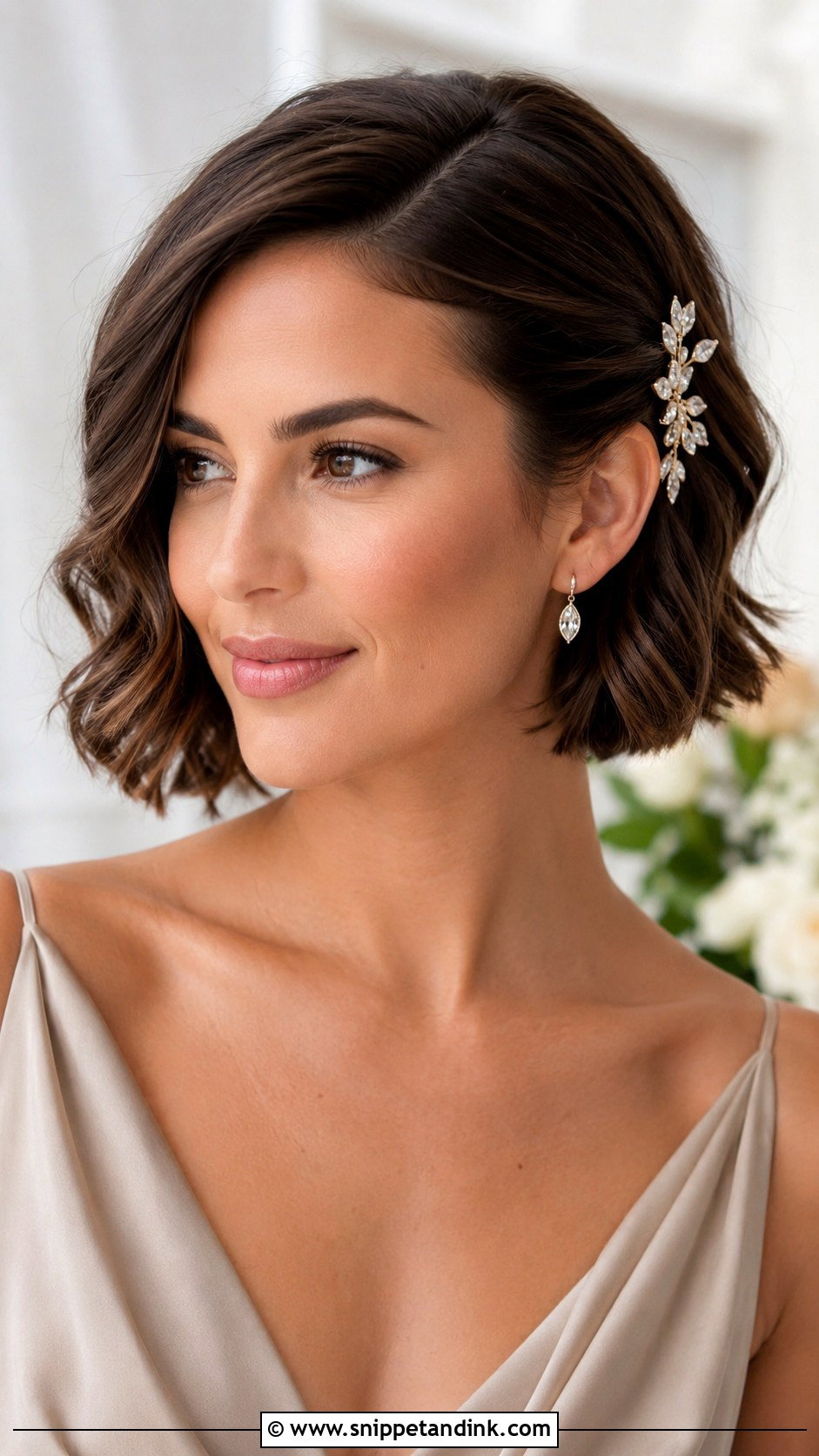 Short Bob Bridesmaid Hairstyle - Snippet and Ink - 30 Hairstyle for Bridesmaid Ideas