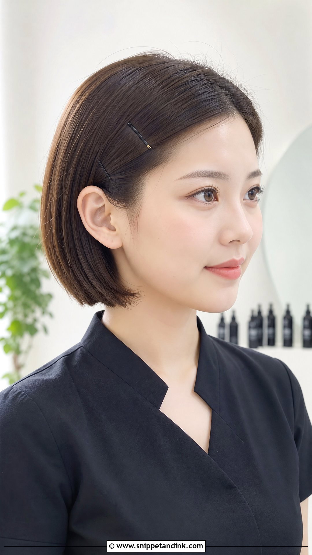 Short Bob Tucked Behind Ears For Catering - Snippet and Ink - 15 Catering Hairstyles