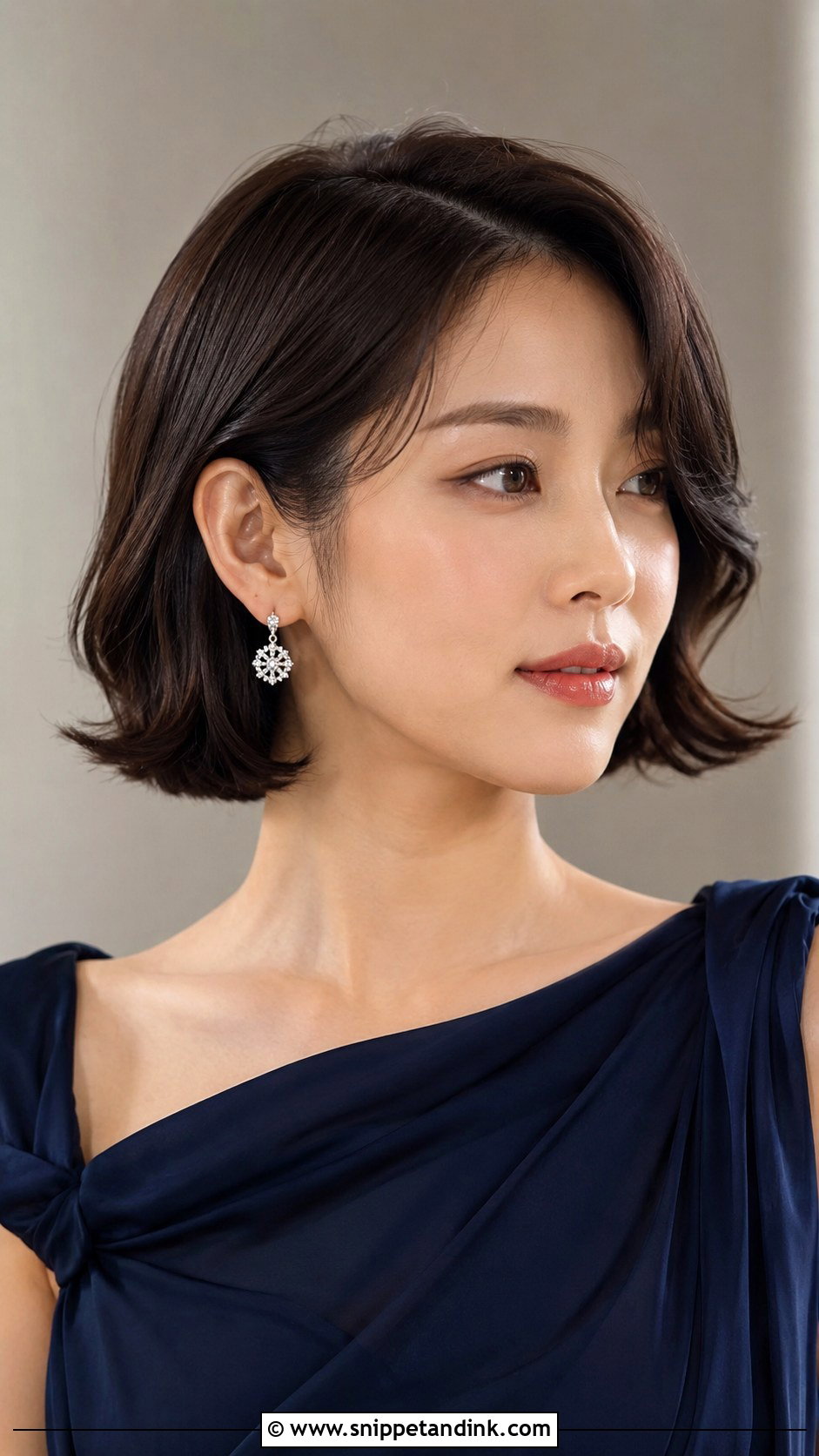 Short Bob Waves For Winter Wedding Guest - Snippet and Ink - 15 Winter Wedding Guest Hairstyles