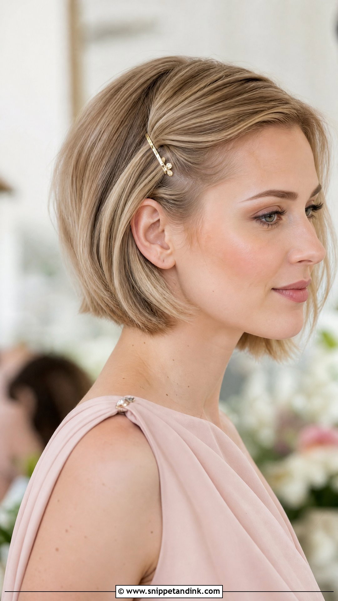 Short Bob Wedding Guest Hair - Snippet and Ink - 15 Easy Hair Do for Wedding Guest Ideas