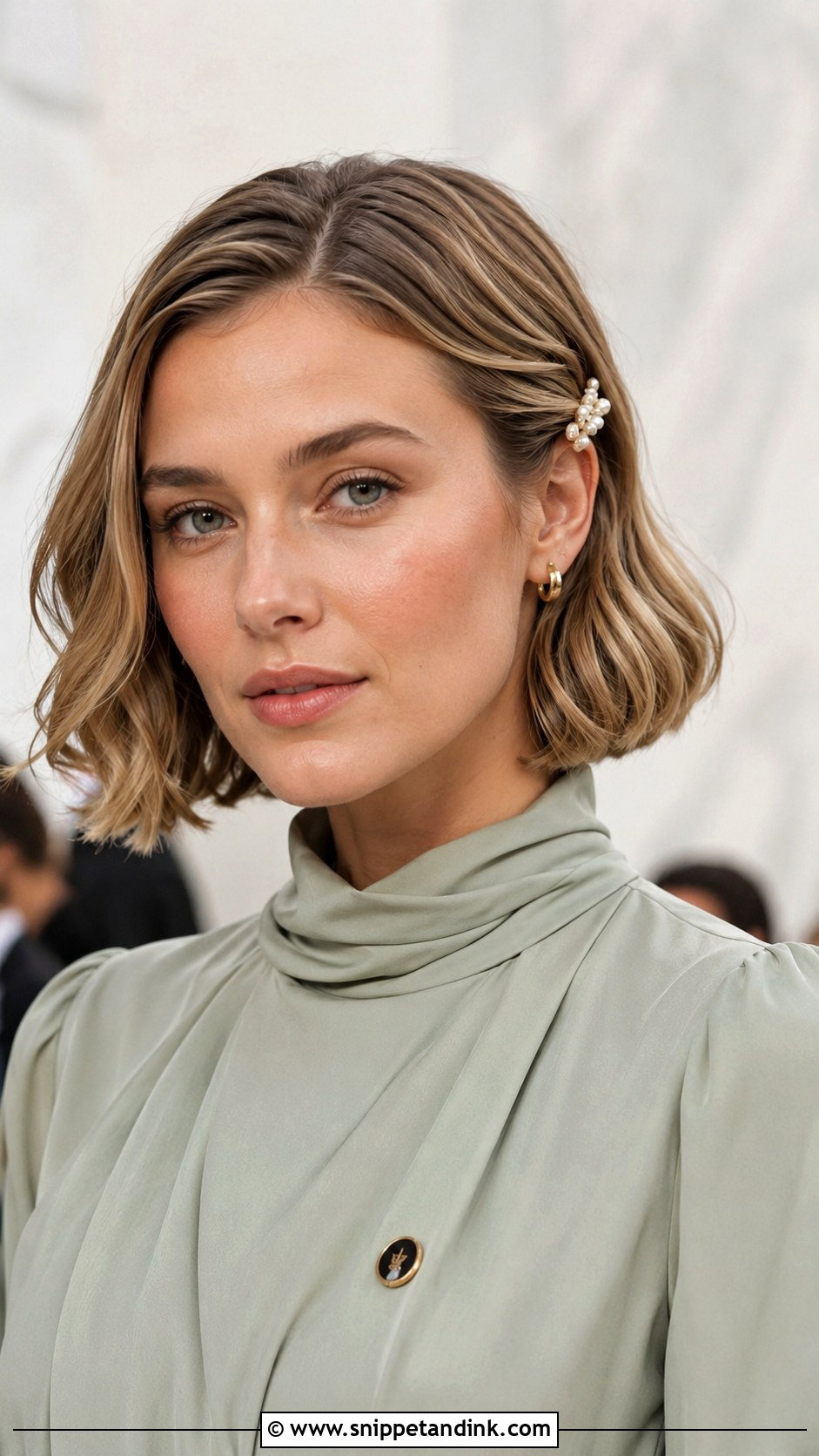 Short Bob Wedding Guest Hair Down - Snippet and Ink - 15 Wedding Guest Hair Down Style Ideas