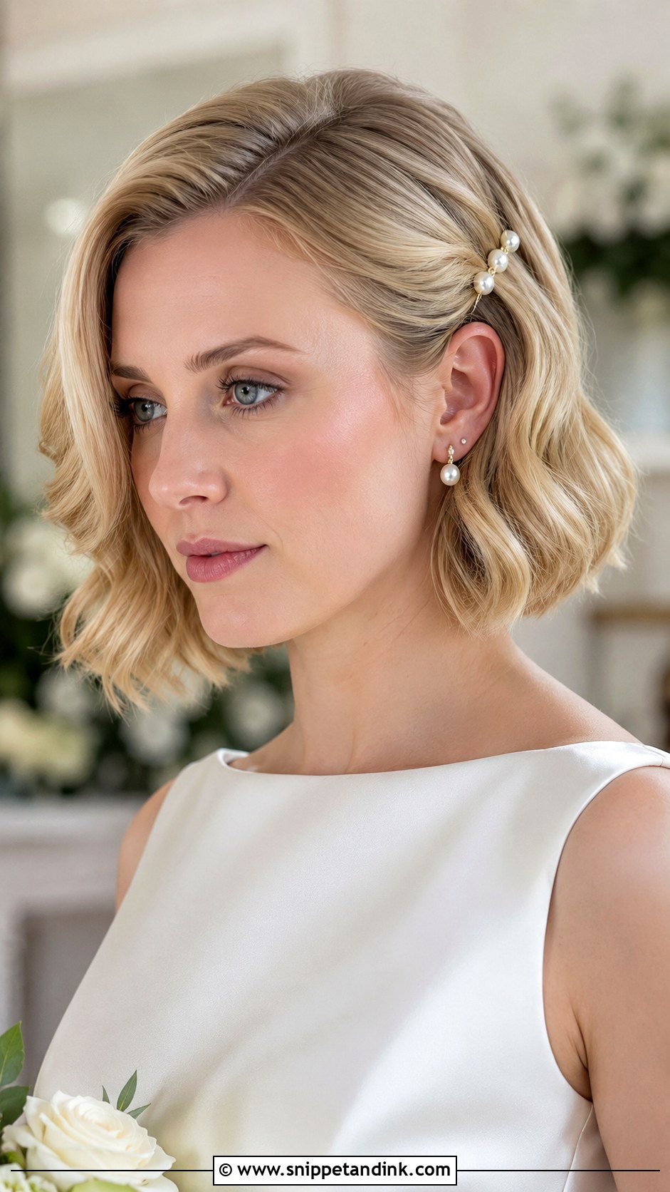 Short Bob Wedding Hair - Snippet and Ink - 15 Hair Styles Ideas for Wedding
