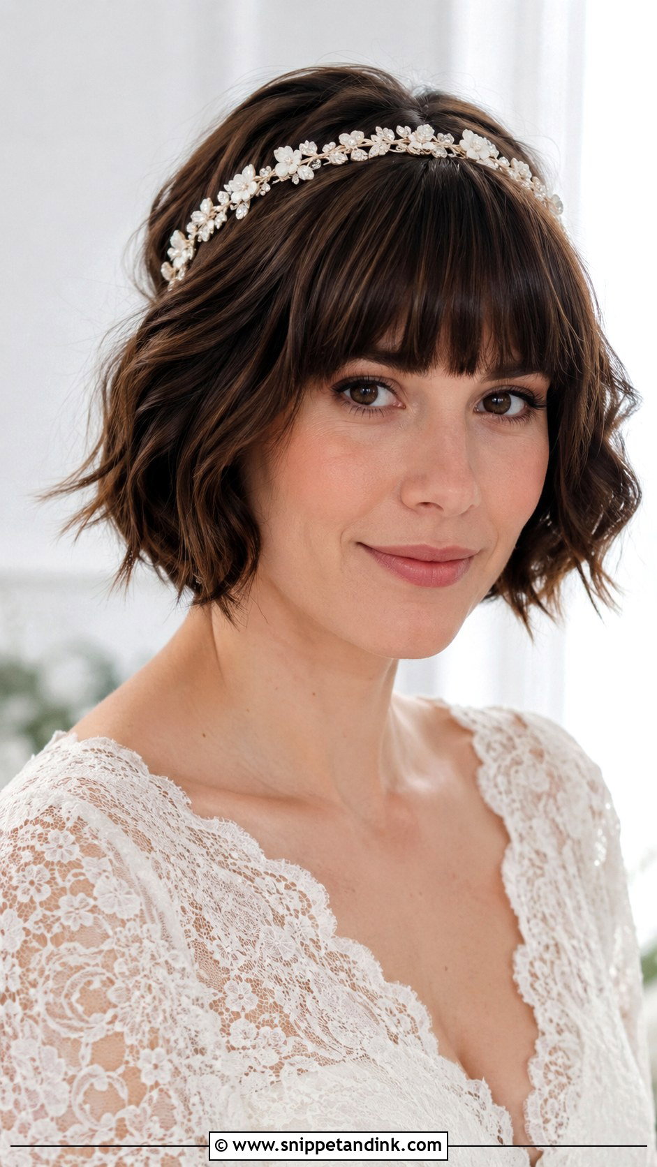 Short Bob Wedding Hair With Bangs - Snippet and Ink - 15 Wedding Hair for Bob Haircut Ideas