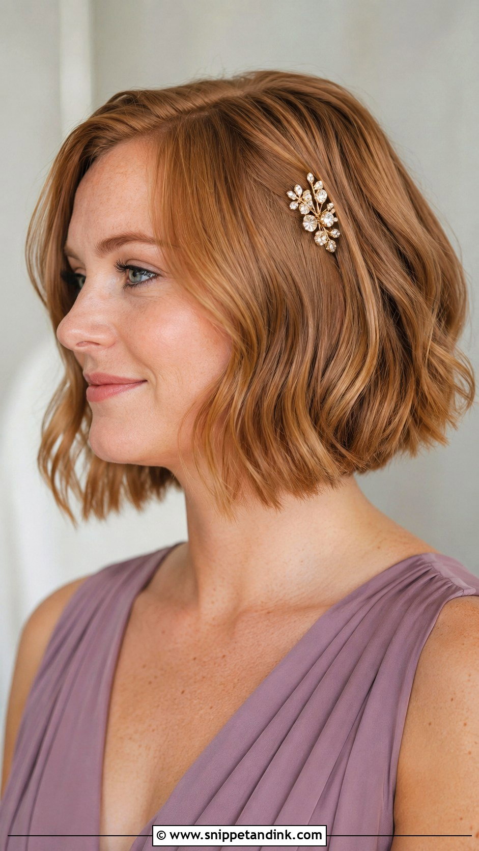 Short Bob Wedding Hairstyle For Maid Of Honor - Snippet and Ink - 15 Wedding Hairstyles for Maid of Honor
