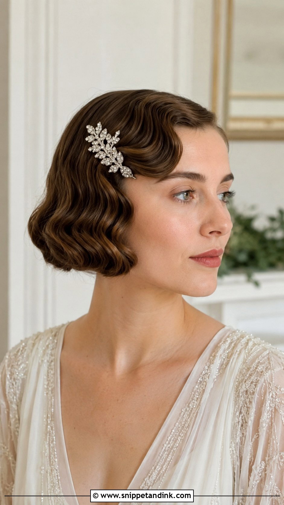 Short Bob With Finger Waves - Snippet and Ink - 20 1920s Wedding Hair Ideas