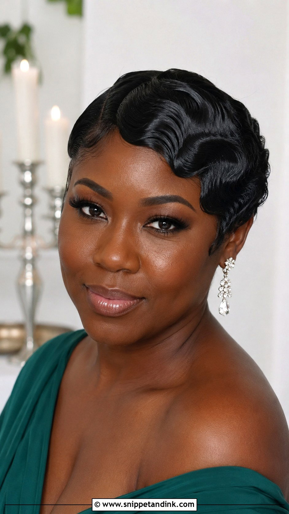Short Bob With Hair Clip Wedding Guest Hairstyle - Snippet and Ink - 15 Short Hair Styles Wedding Guest Hairstyle Ideas