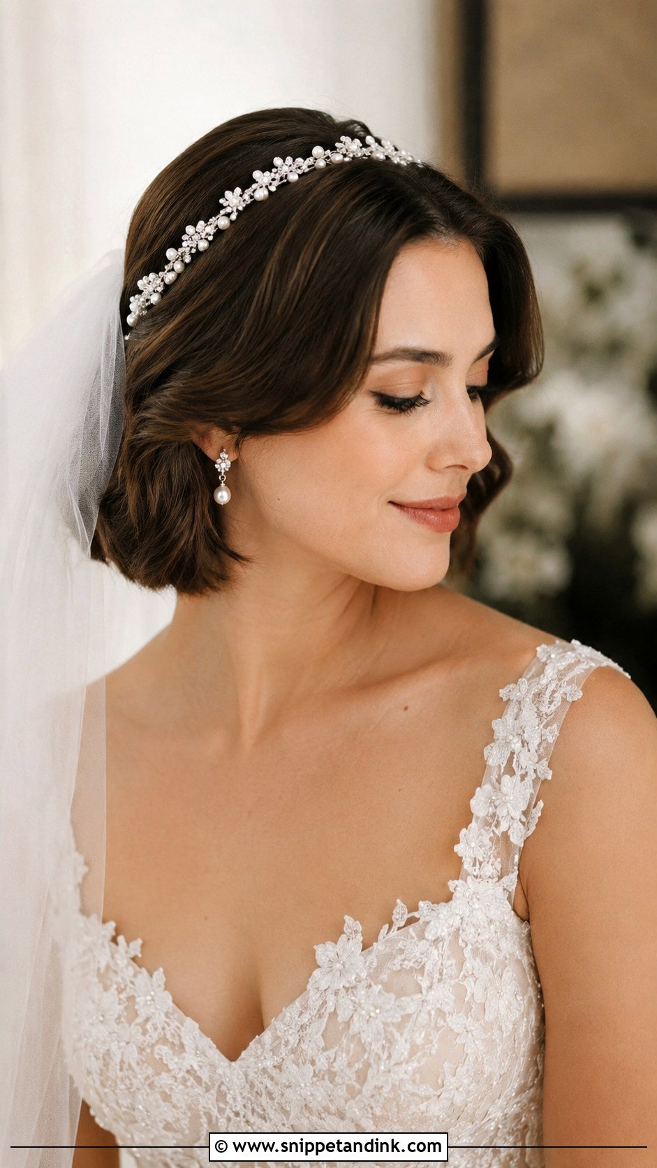 Short Bob With Headband - Snippet and Ink - 25 Short Hairstyle Women for Wedding Ideas