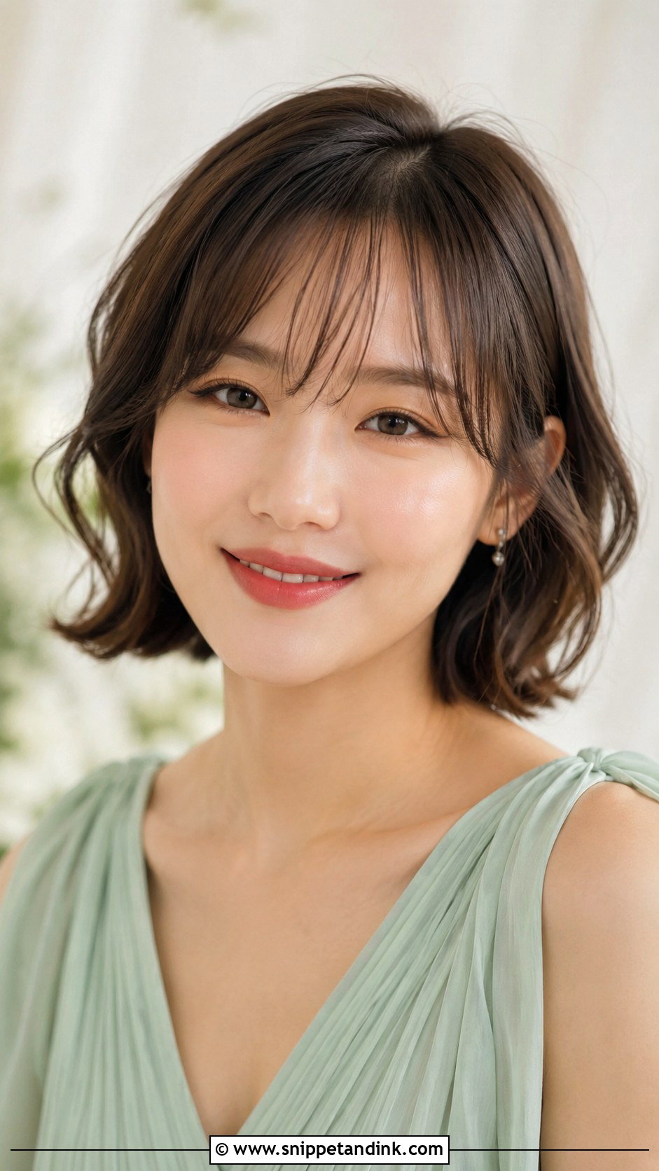 Short Bob With Soft Bangs Bridesmaid Hairstyle - Snippet and Ink - 20 Bridesmaid Hairstyle Shorthair Ideas